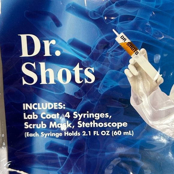 Spirit Dr. Shots Costume in White - Picture 3 of 5